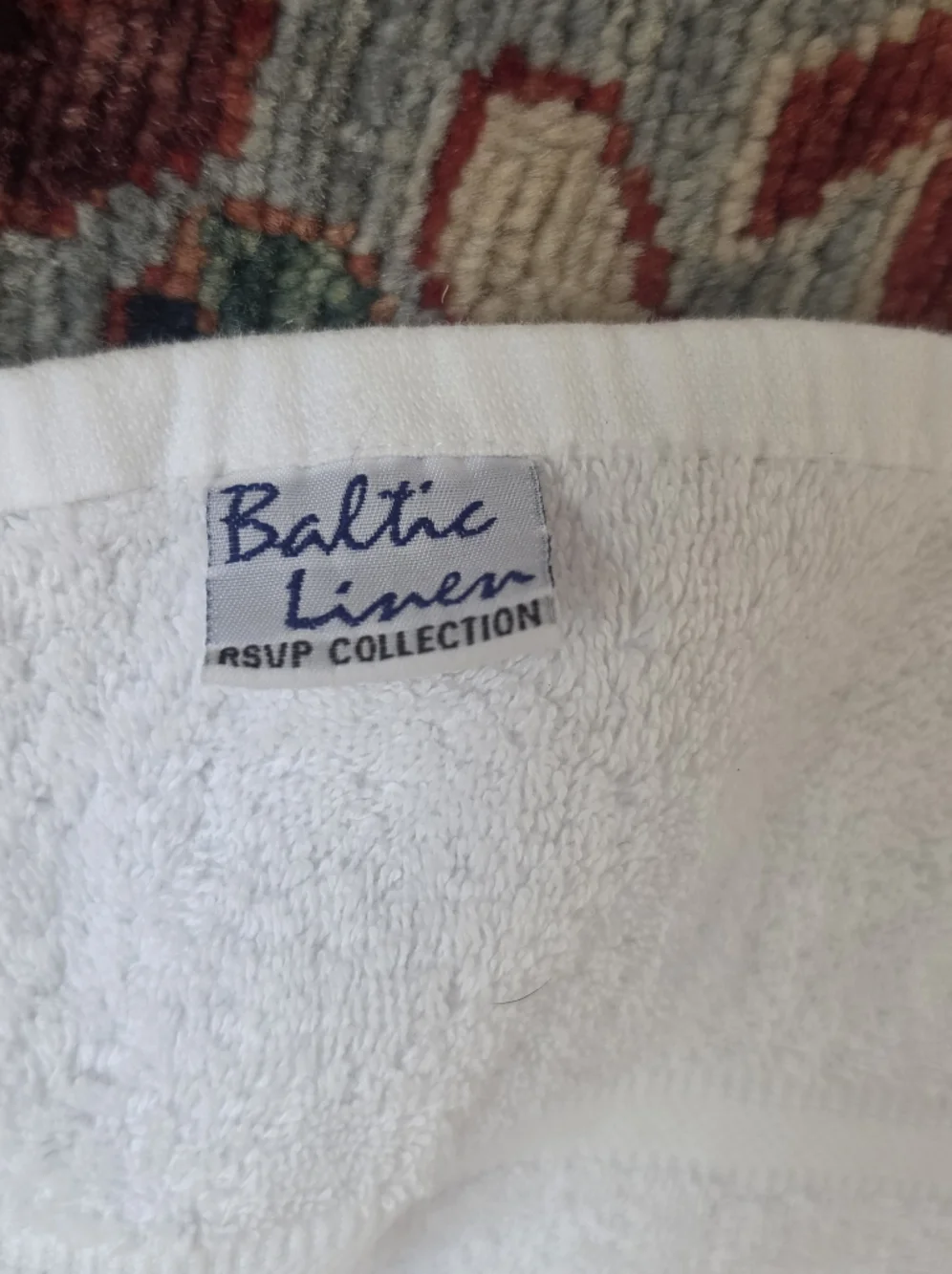 Mercedes-Benz Embroidered White 100% Cotton Logo Bath Towel 25 W x 50.5